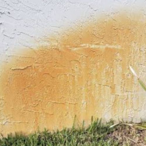 Irrigation Rust Stains